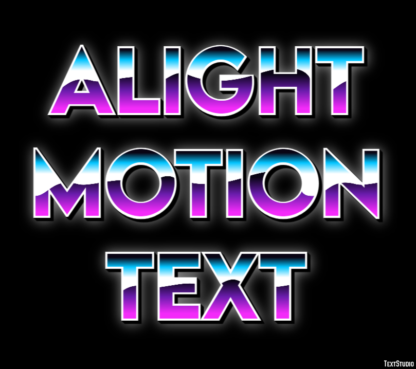 Alight Motion Text Texteffekt