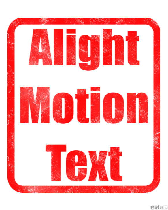 Alight Motion Text Texteffekt