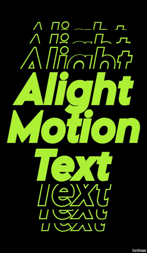 Alight Motion Text Texteffekt