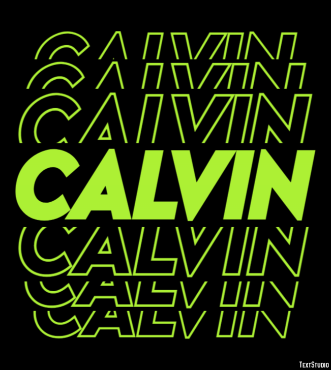 Calvin Text Effect