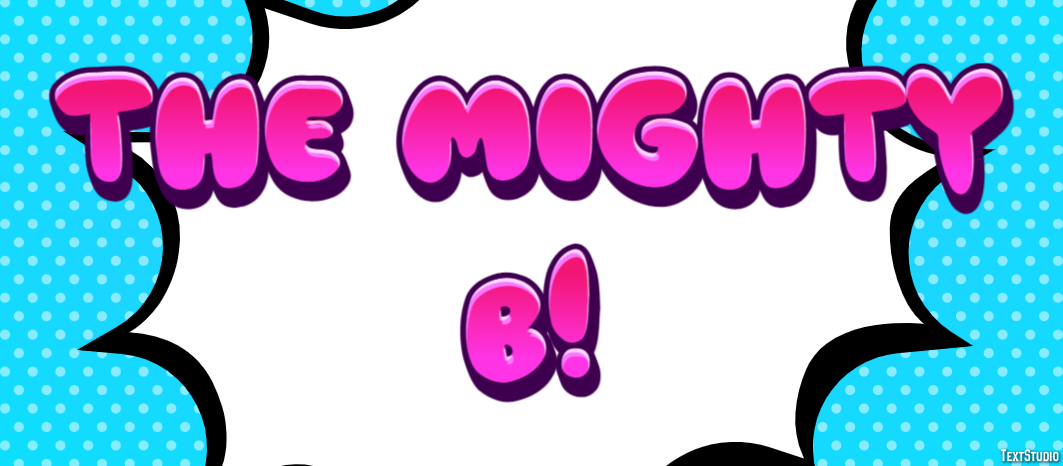 The Mighty B! Efeito de texto