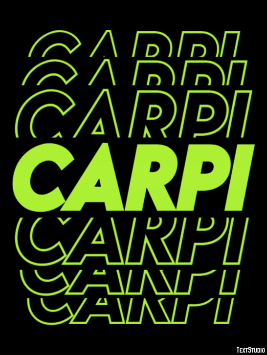 Carpi Efekt tekstowy