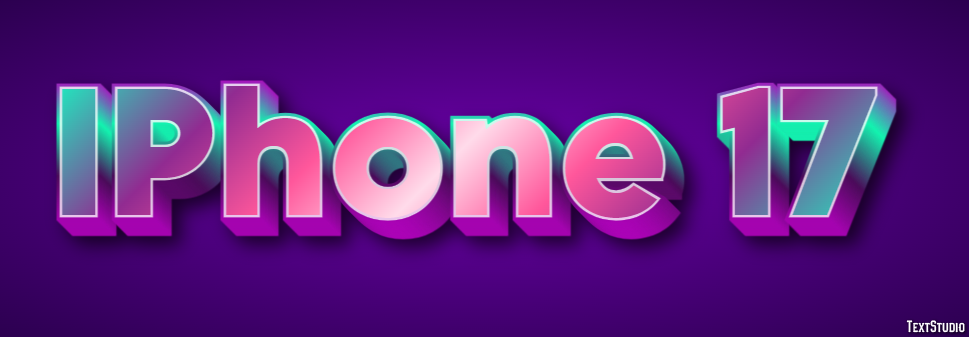 IPhone 17 Texteffekt