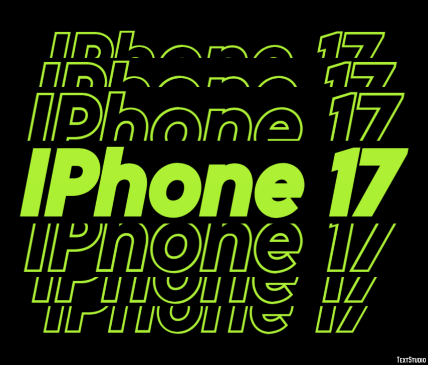 IPhone 17 Texteffekt
