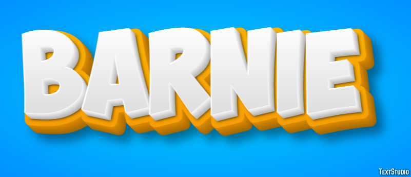 Barnie Text effect