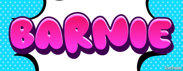 Barnie Text effect