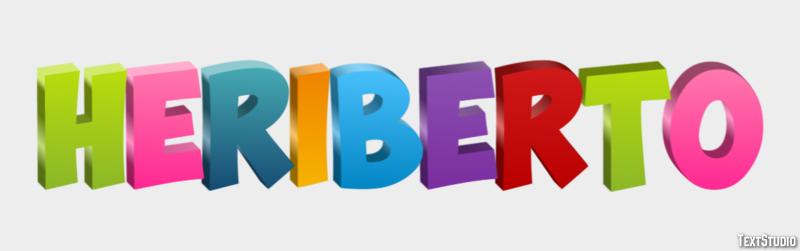 Heriberto Efecto de texto