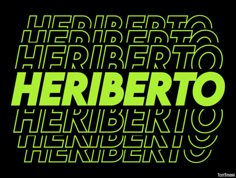 Heriberto Efecto de texto
