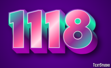 1118 Эффект текста