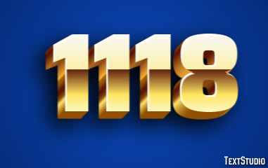 1118 Эффект текста