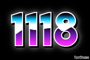 1118 Эффект текста