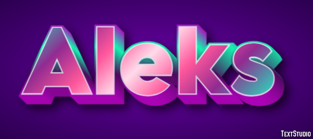 Aleks Text Effect