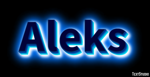 Aleks Efeito de texto