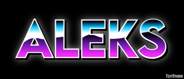 Aleks Efeito de texto