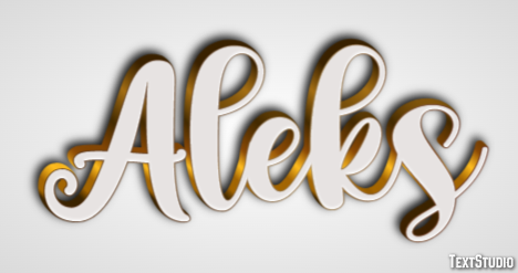 Aleks Text Effect