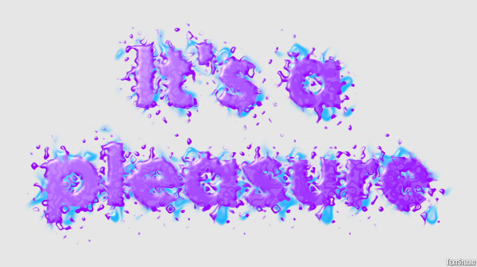 It's a pleasure Efecto de Texto