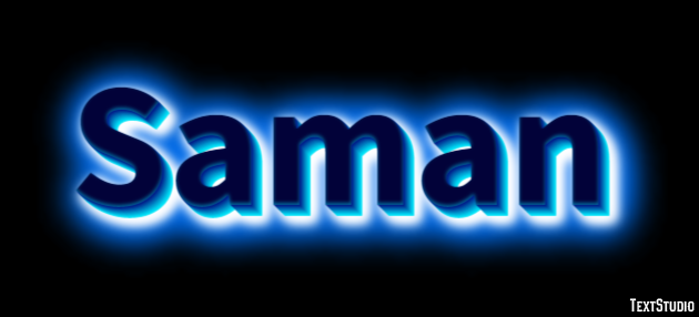 Saman Effetto testo