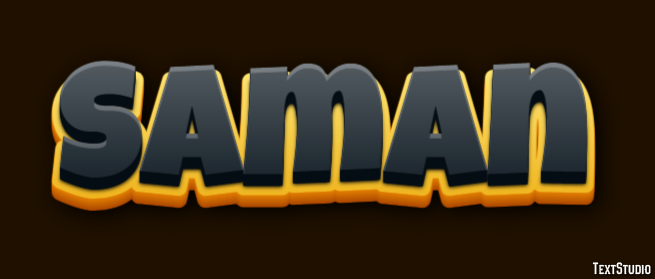 Saman Effetto testo