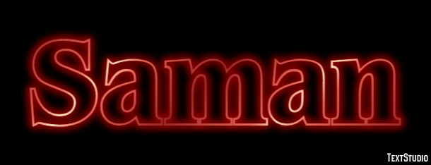 Saman Text Effect