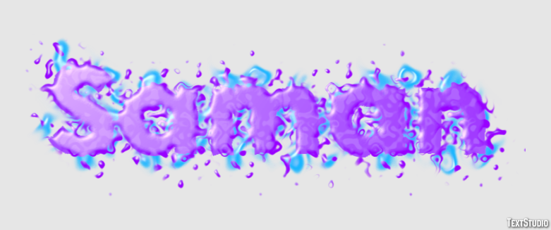 Saman Text Effect