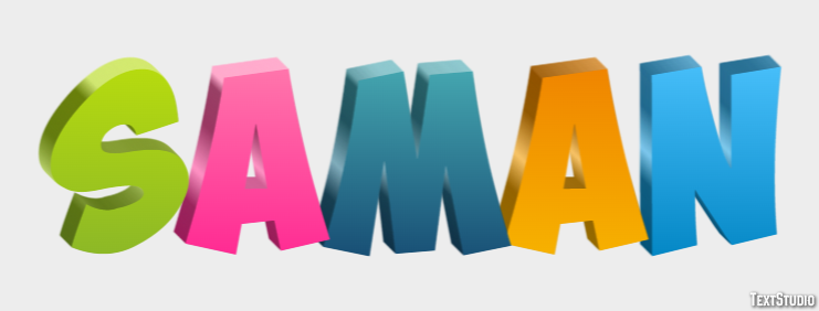 Saman Text Effect