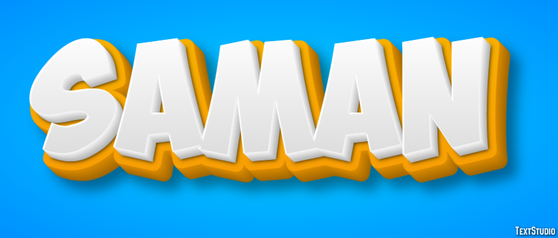 Saman Text Effect