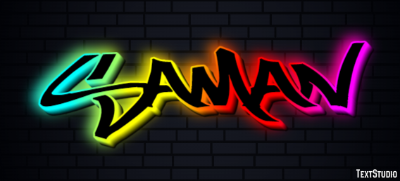 Saman Text Effect