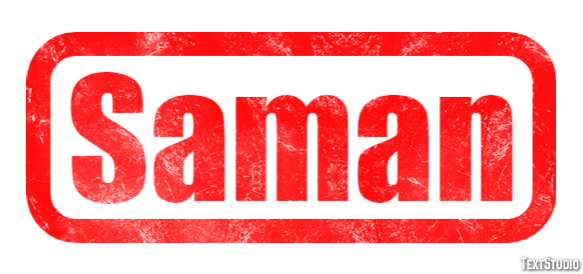 Saman Effetto testo