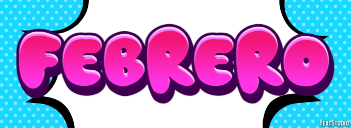 Febrero Efecto de Texto