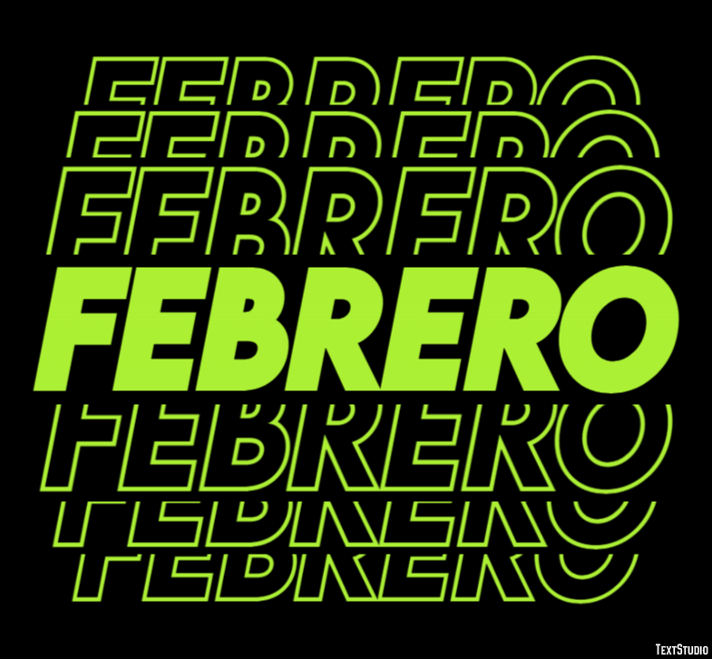 Febrero Texteffekt