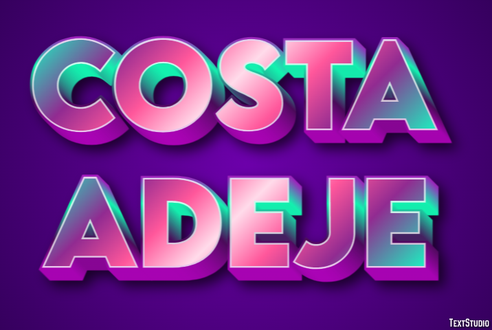 Costa Adeje Texteffekt