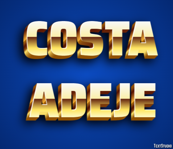 Costa Adeje Effetto testo