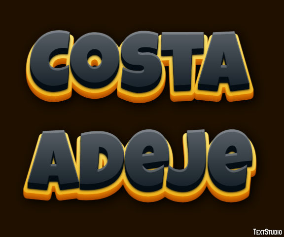 Costa Adeje Efekt tekstowy