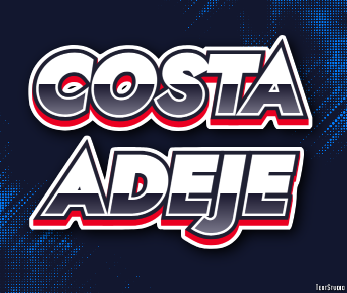 Costa Adeje Efekt tekstowy