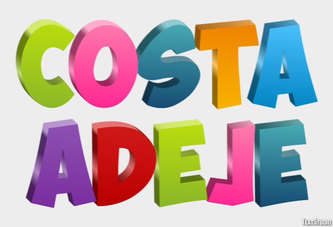 Costa Adeje Texteffekt