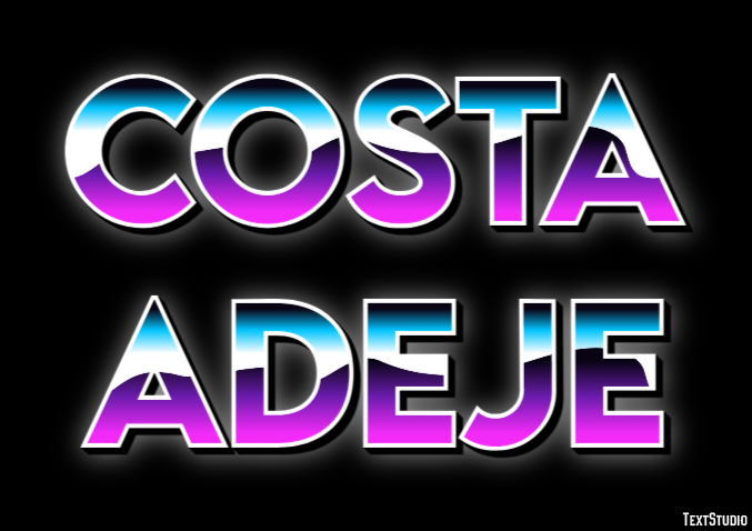 Costa Adeje Efekt tekstowy