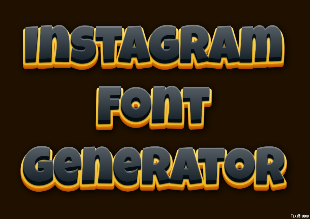 Instagram Font Generator Efekt tekstowy
