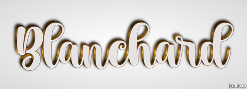 Blanchard Text effect