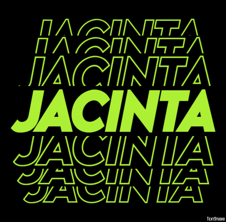Jacinta Текстовый эффект