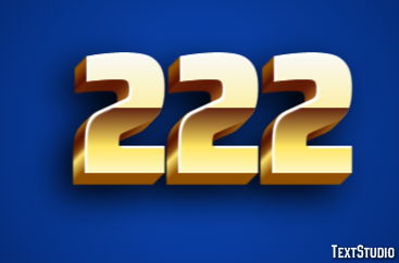 222 Text Effect