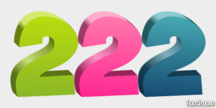 222 Text Effect