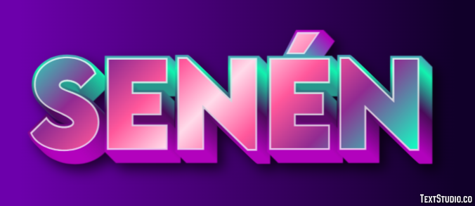 Senén Efecto de Texto