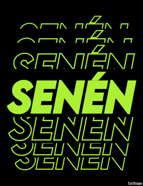 Senén Efecto de Texto