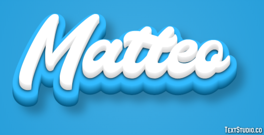 Matteo Efecto de Texto