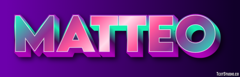 Matteo Efecto de Texto