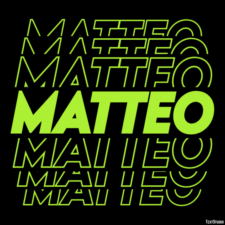 Matteo Efekt tekstowy