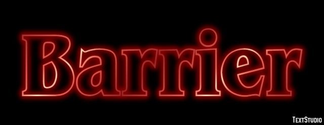 Barrier Text Effect