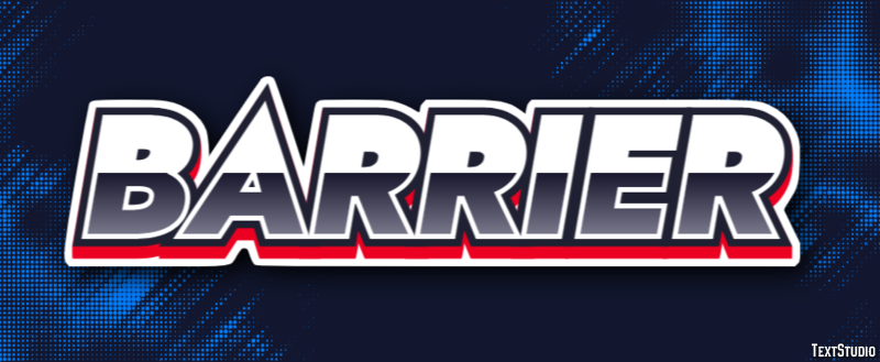 Barrier Text Effect