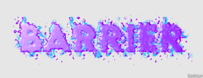 Barrier Text Effect
