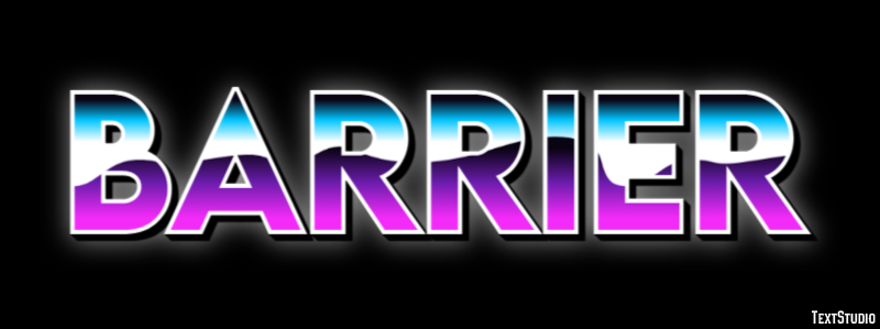 Barrier Text Effect